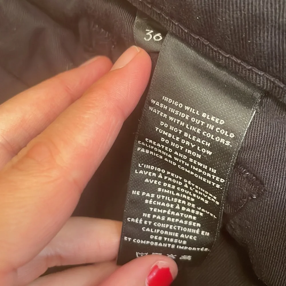 J Brand Black Distressed Jeans